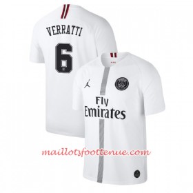 Maillot/Tenue Paris Saint Germain Verratti 6 Jodan Blanc Troisième 2018/2019